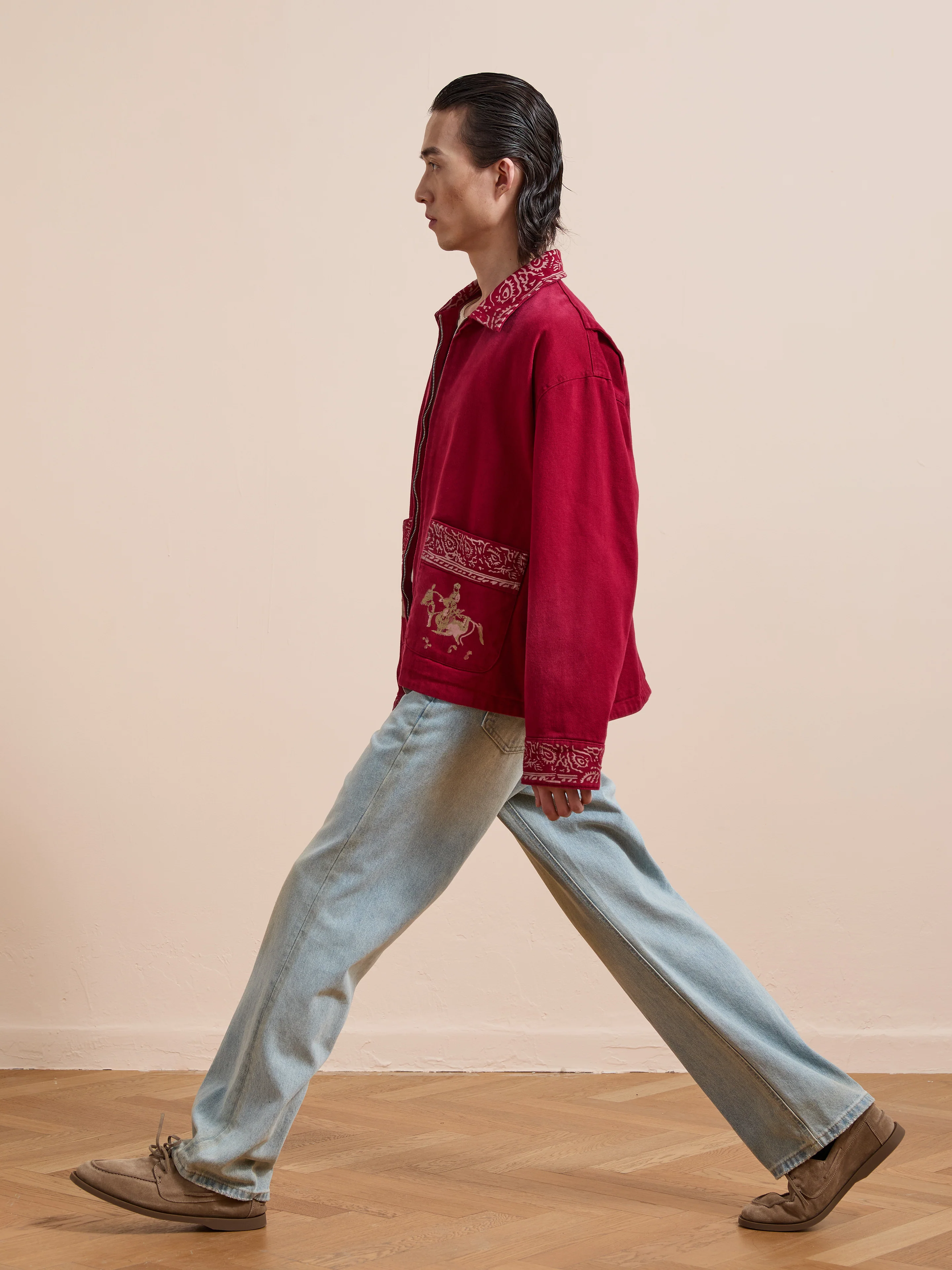 Abhala Printed Work Jacket - Image 14