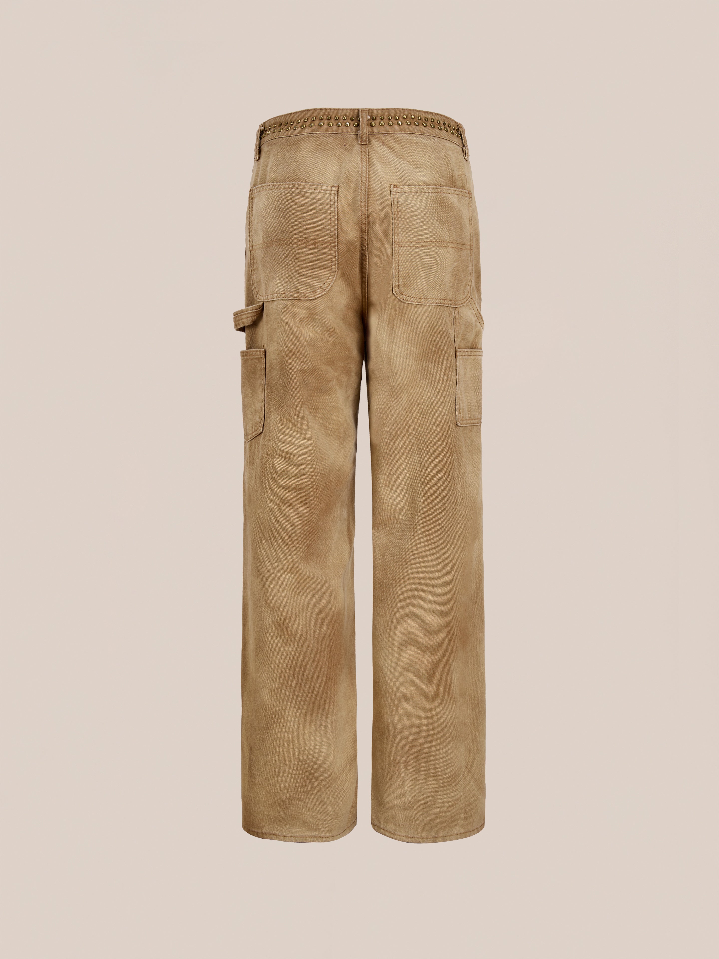 Canvas Studded Work Pants - Image 4