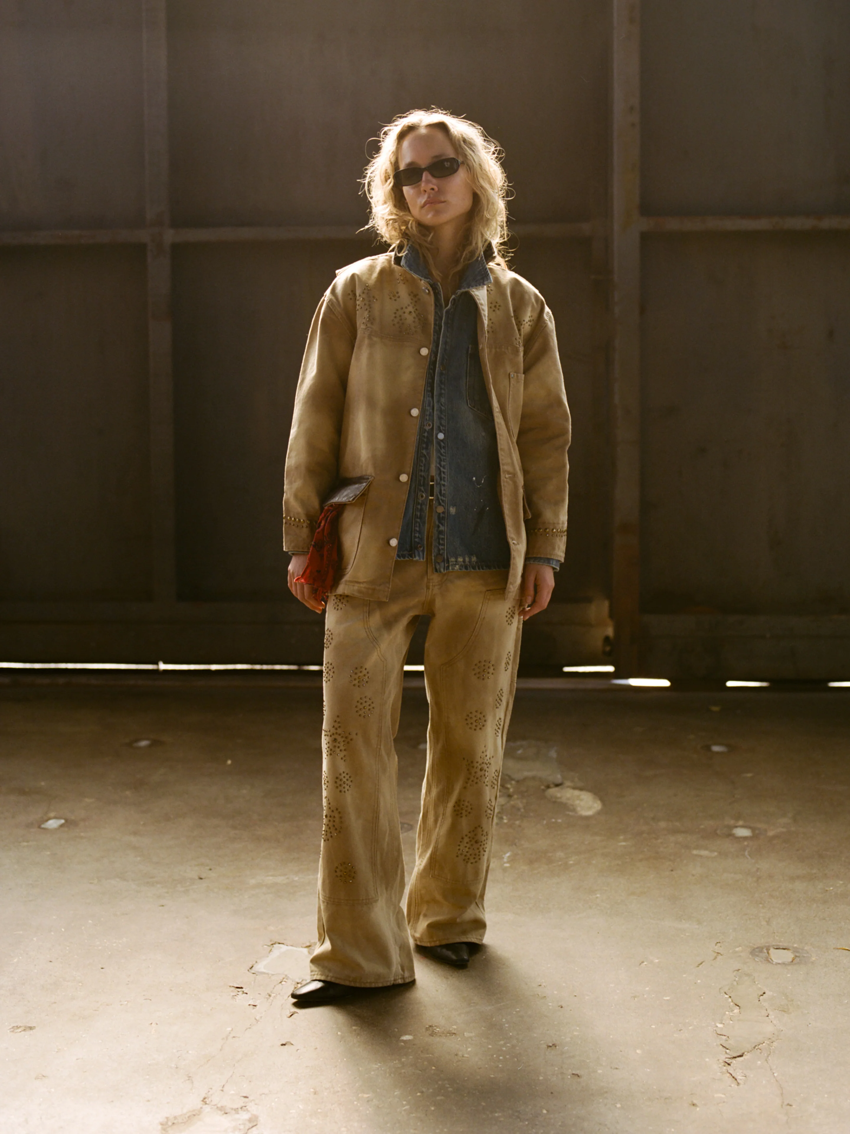 Canvas Studded Work Pants - Image 6
