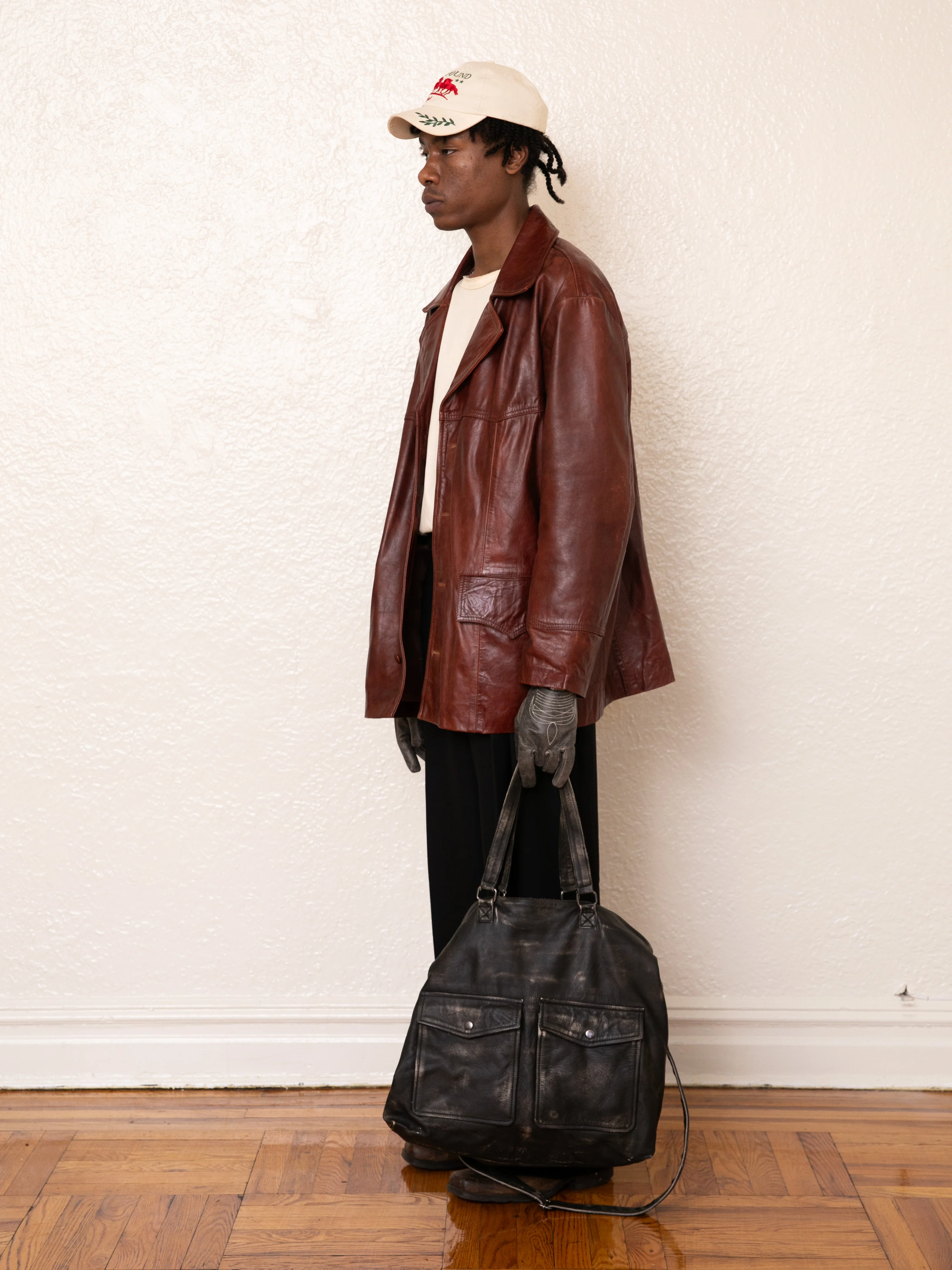 Western Oversized Leather Blazer - Image 13