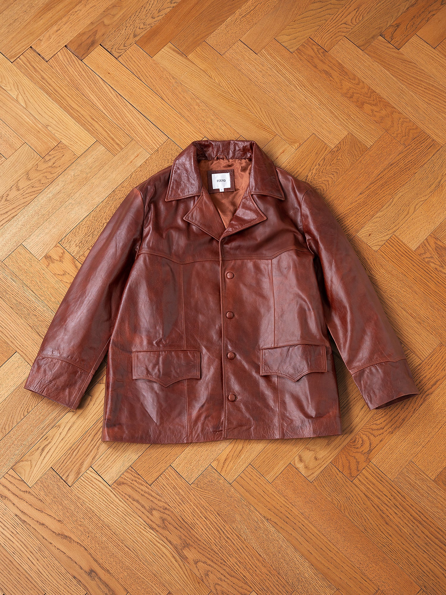 Western Oversized Leather Blazer - Image 16