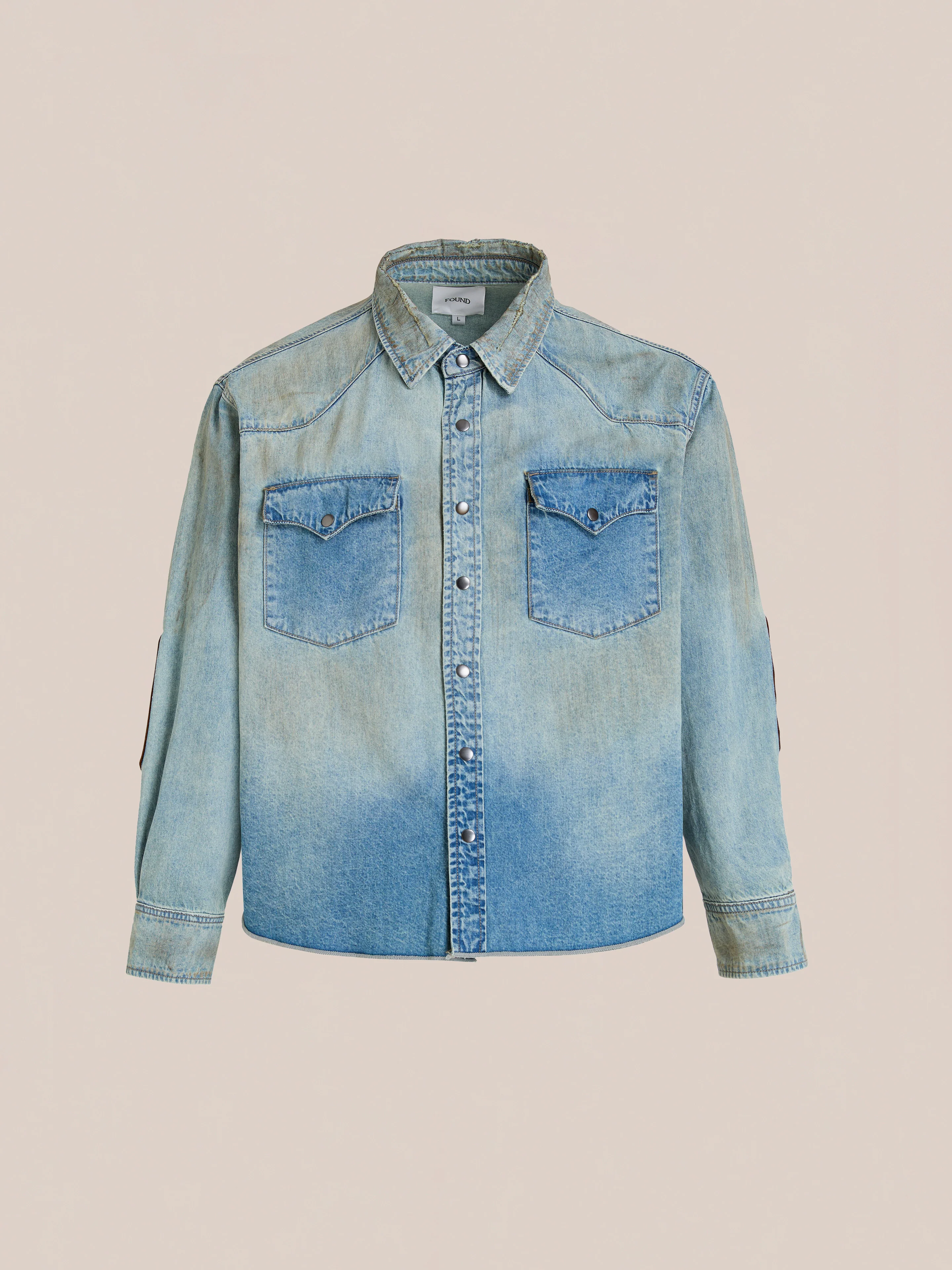 Denim Western Snap Button Shirt