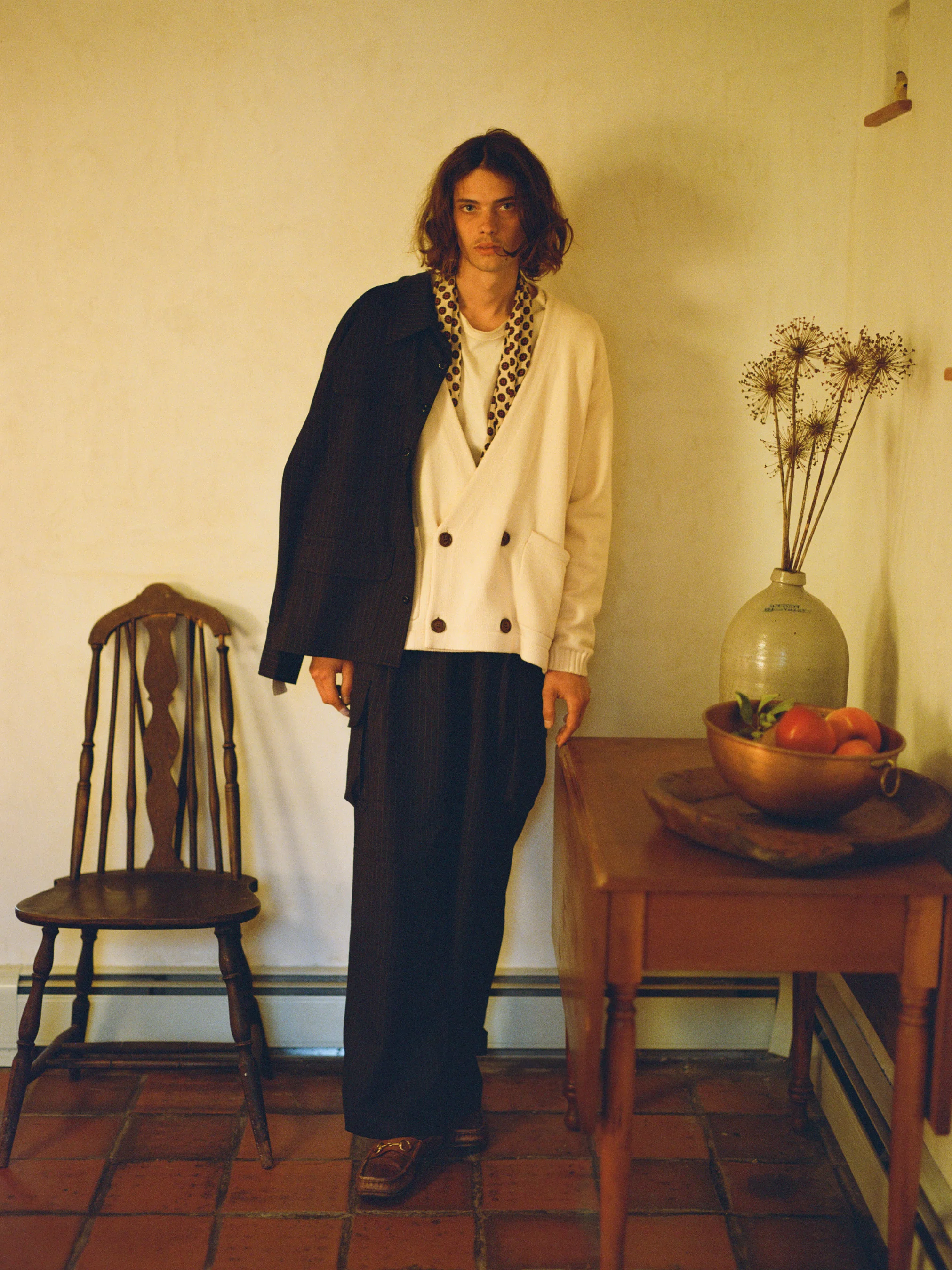 Double Breasted Knit Cardigan - Image 11