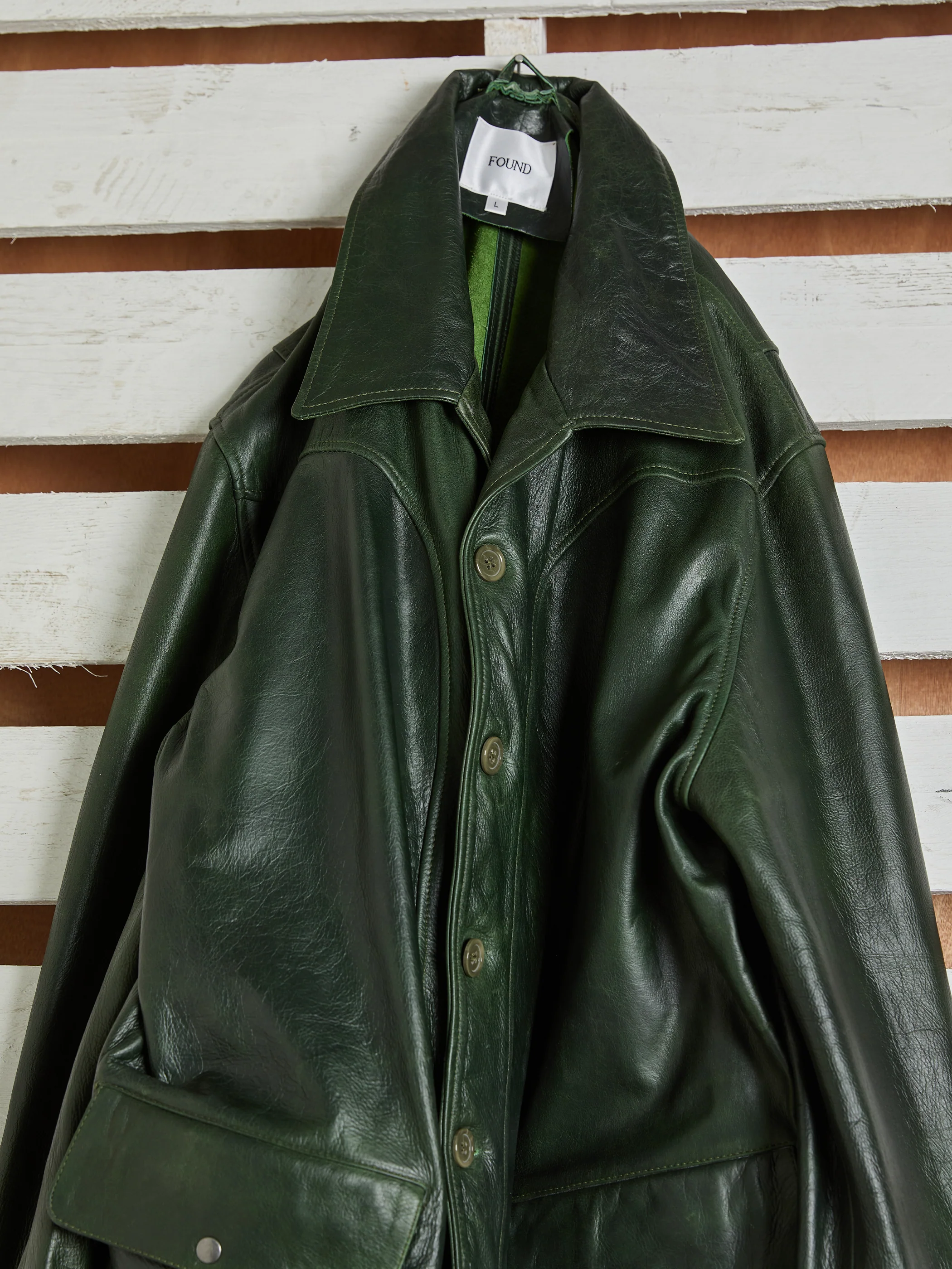 Leather Field Jacket - Image 4