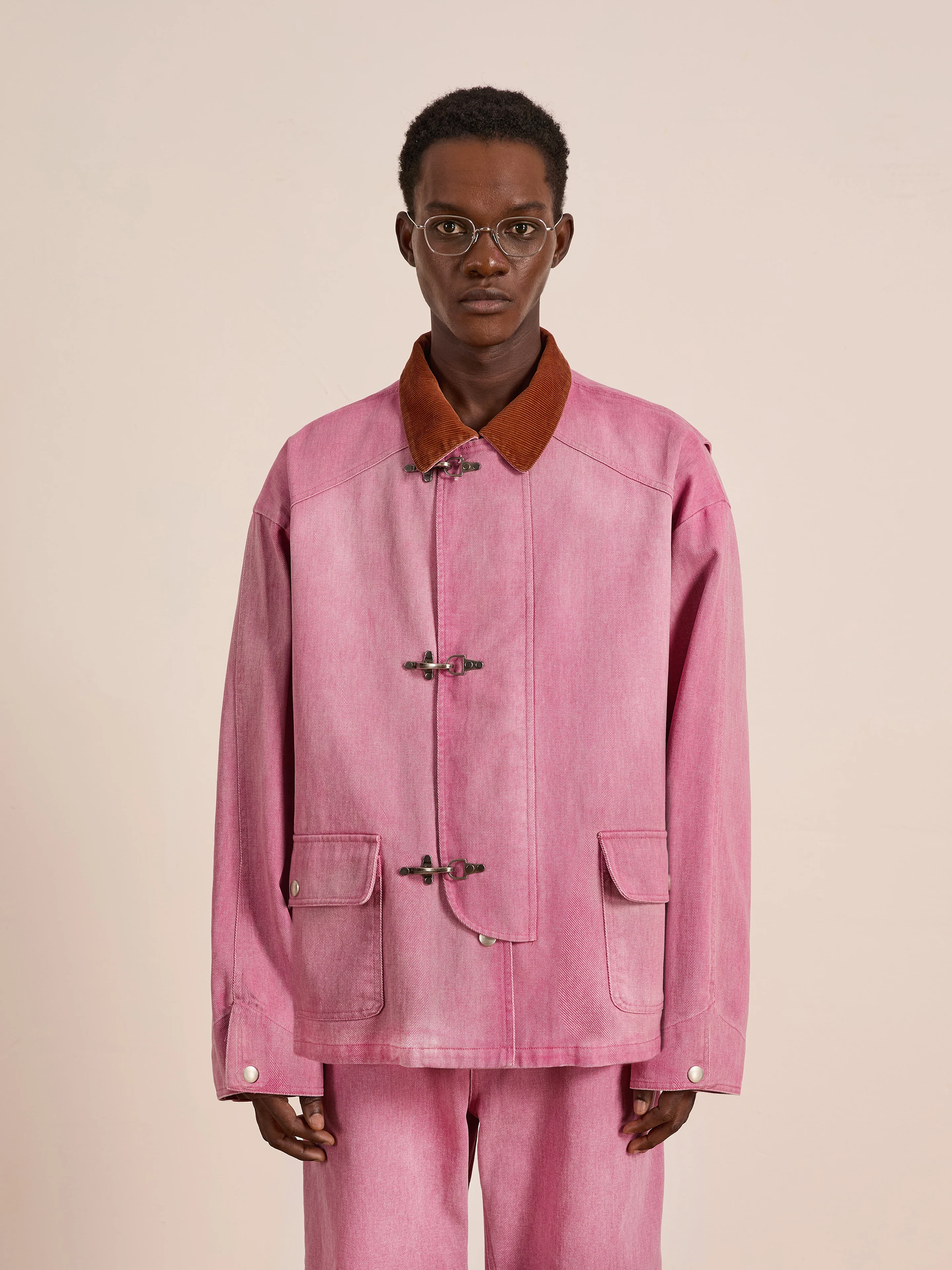 Washed Fireman Clasp Workshop Jacket