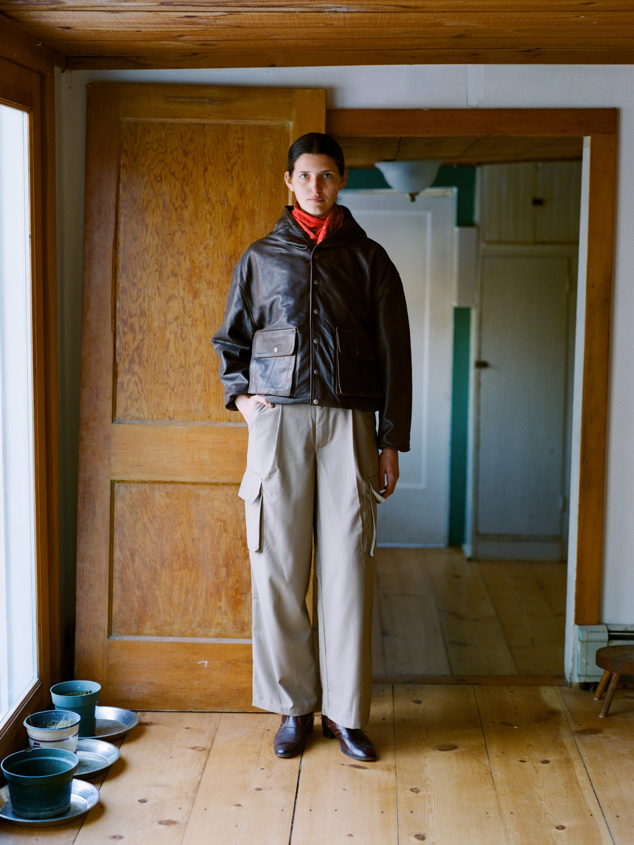 Hava Pleated Cargo Trousers - Image 9