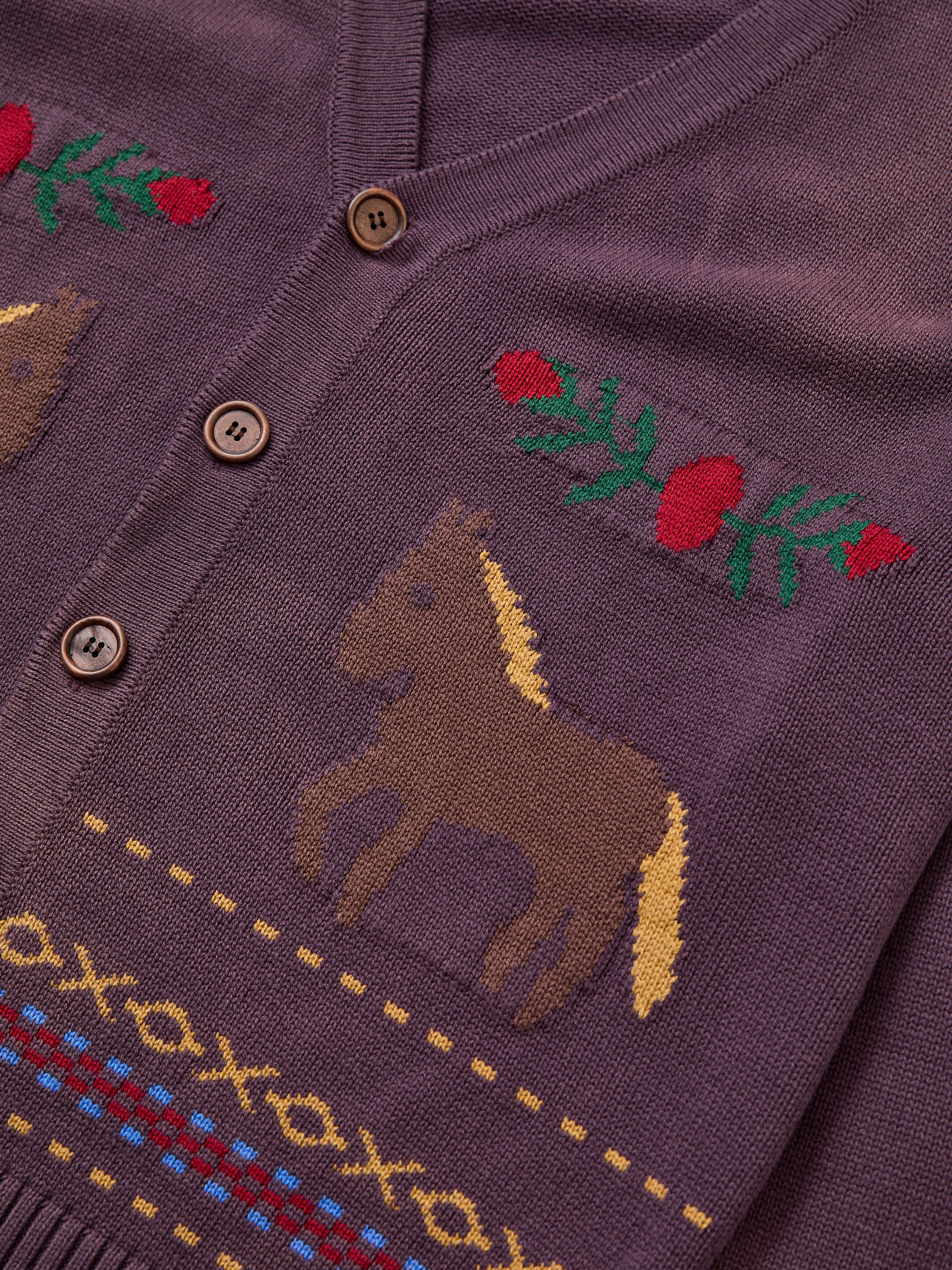 Horse Jacquard Cardigan - Image 5