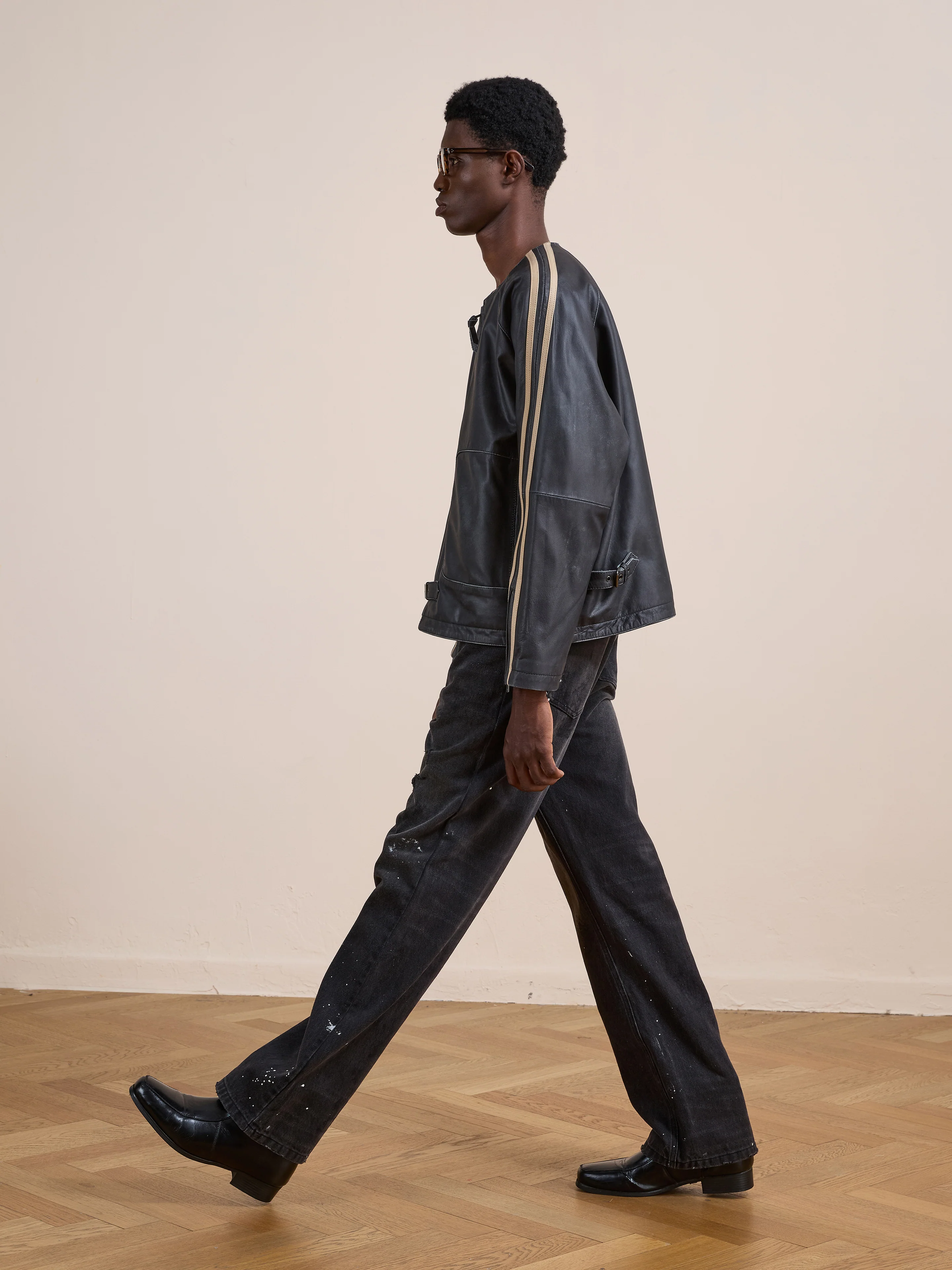 Leather Track Jacket - Image 14