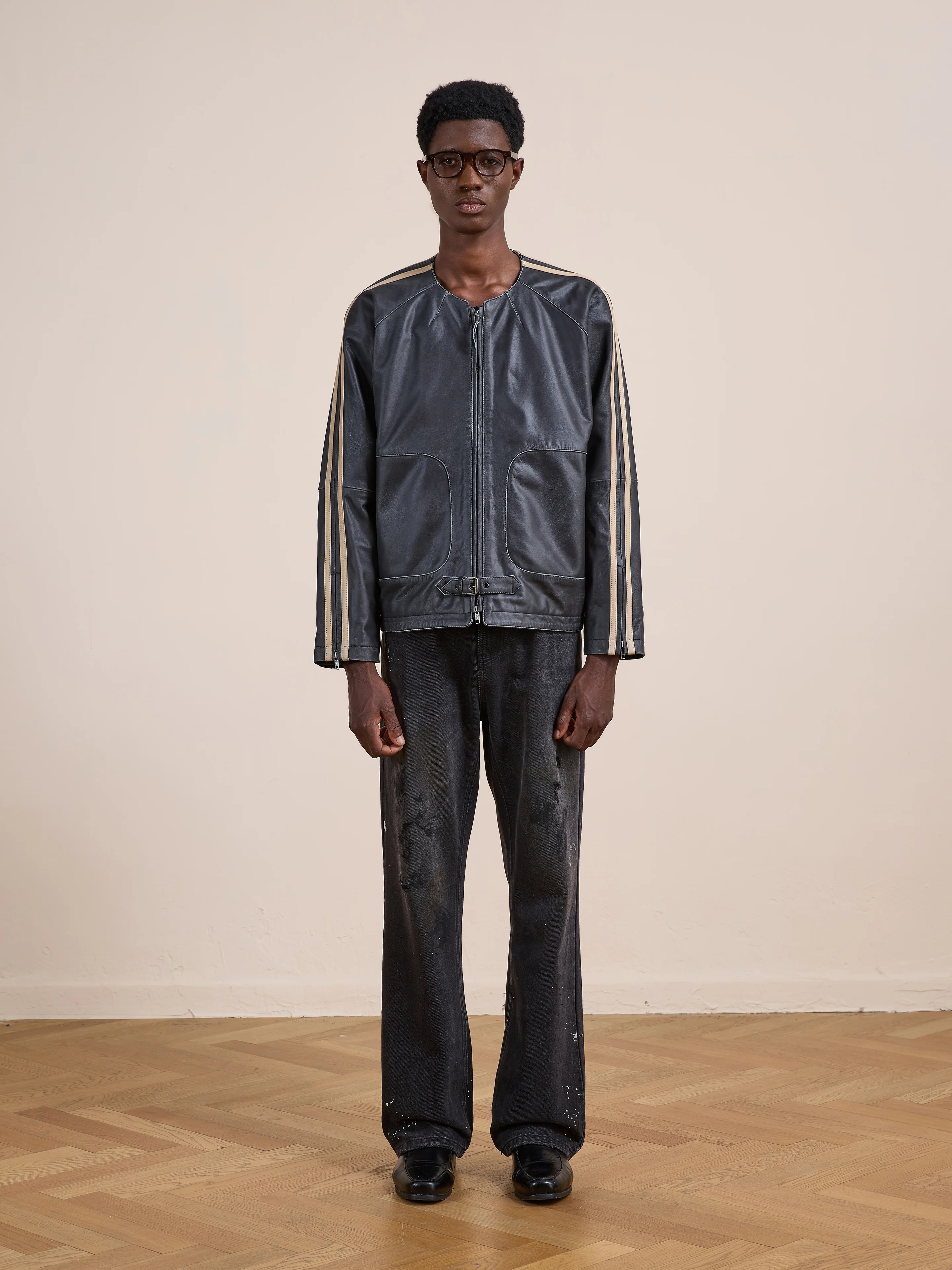 Leather Track Jacket - Image 16