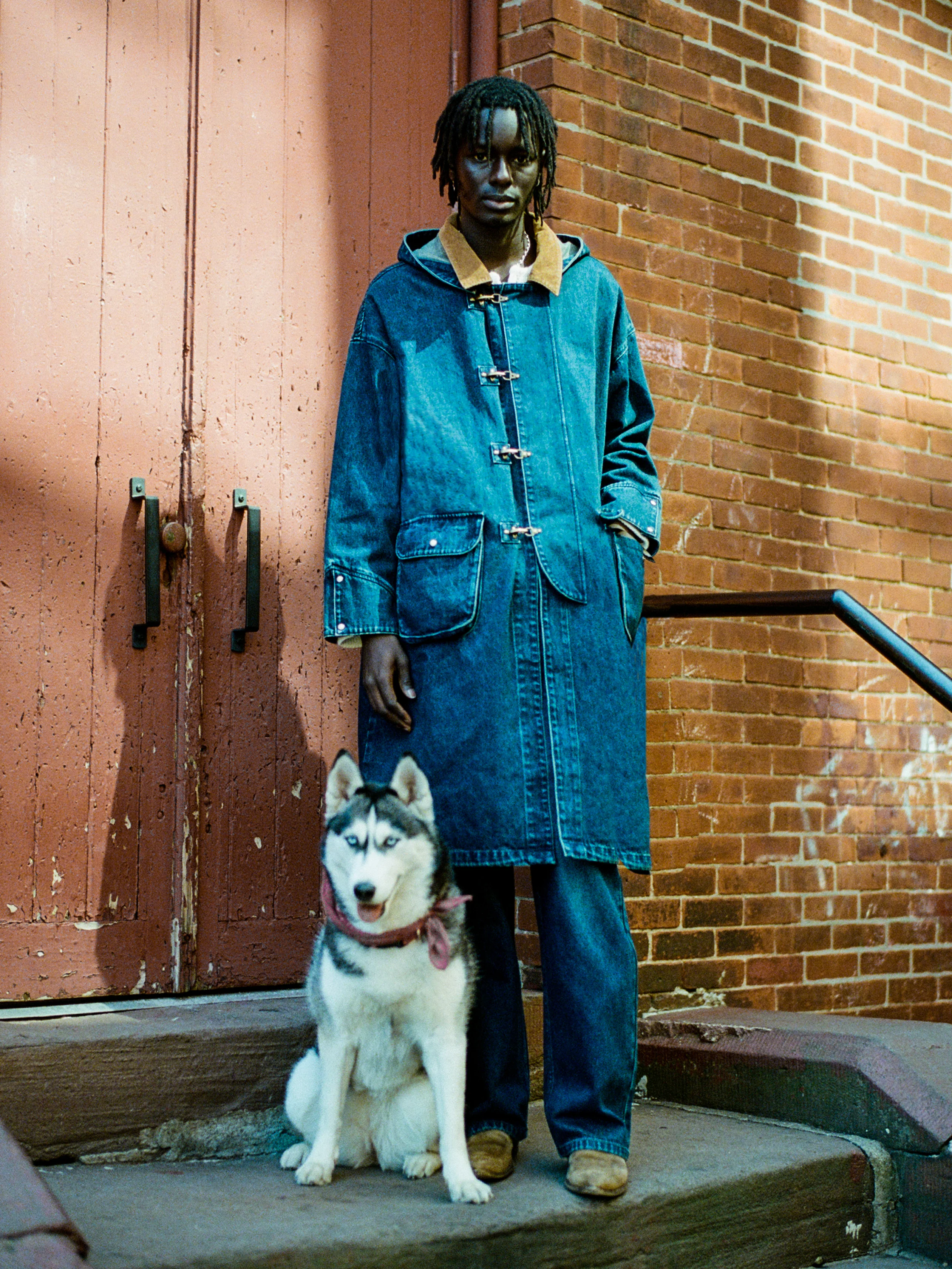 Sargasso Denim Buckle Coat - Image 4