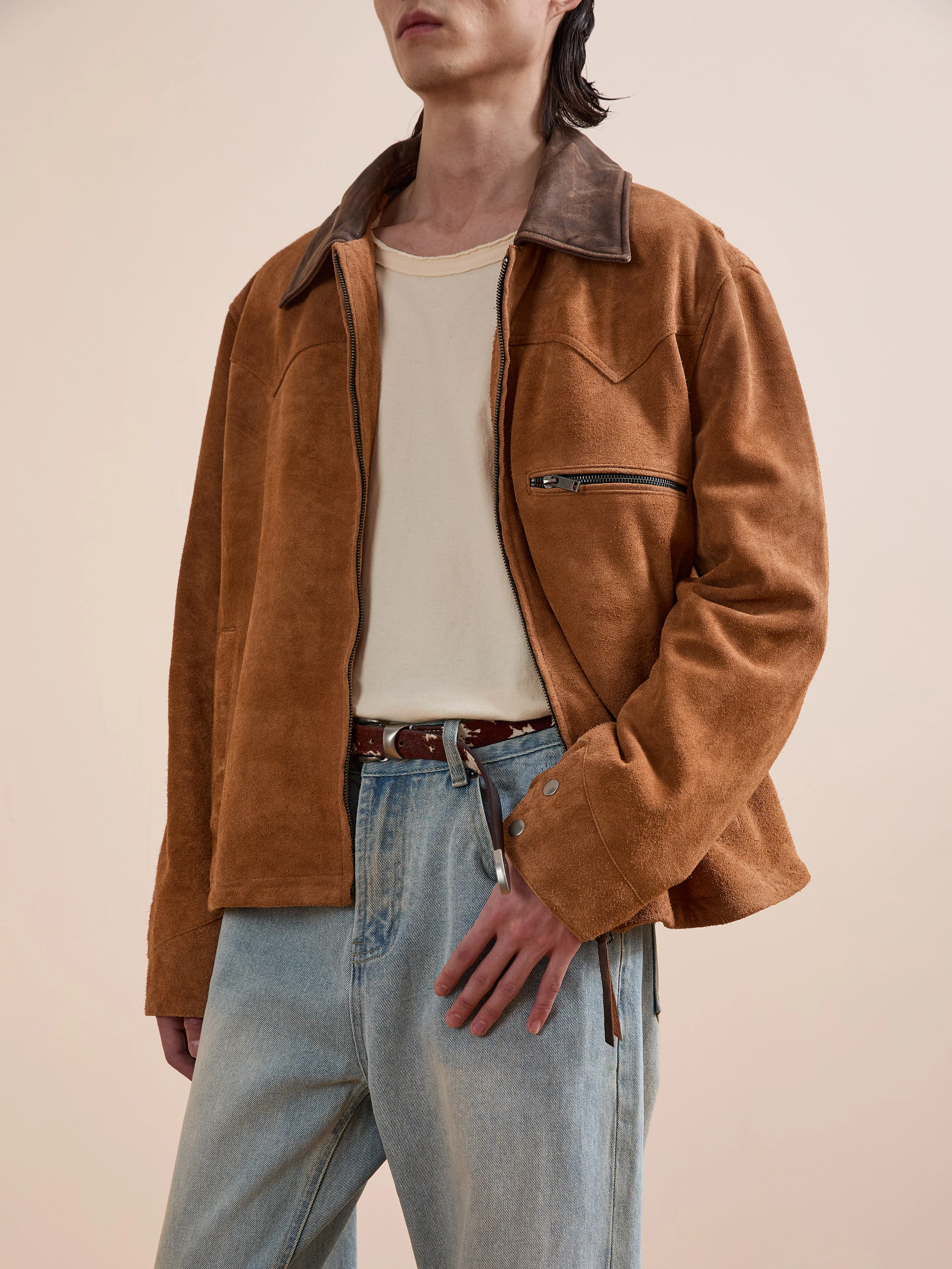 Suede Western Work Jacket - Image 2