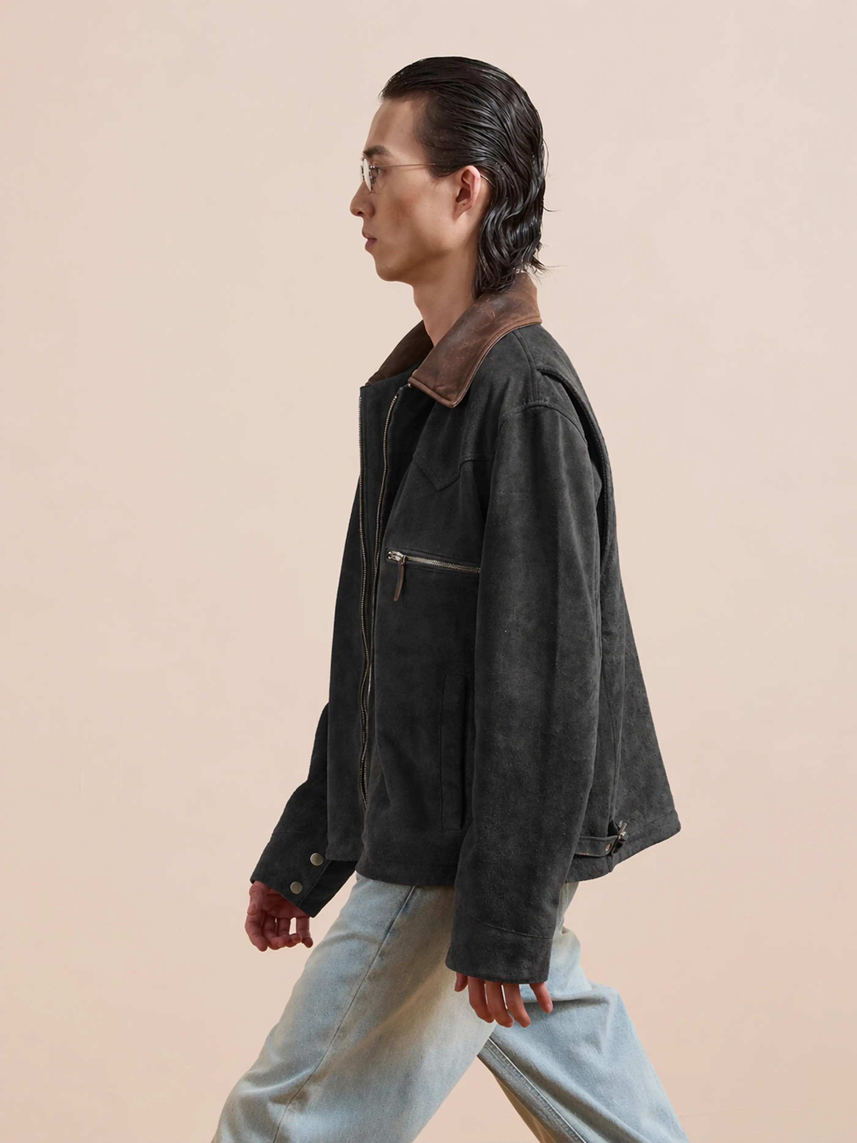 Suede Western Work Jacket - Image 5