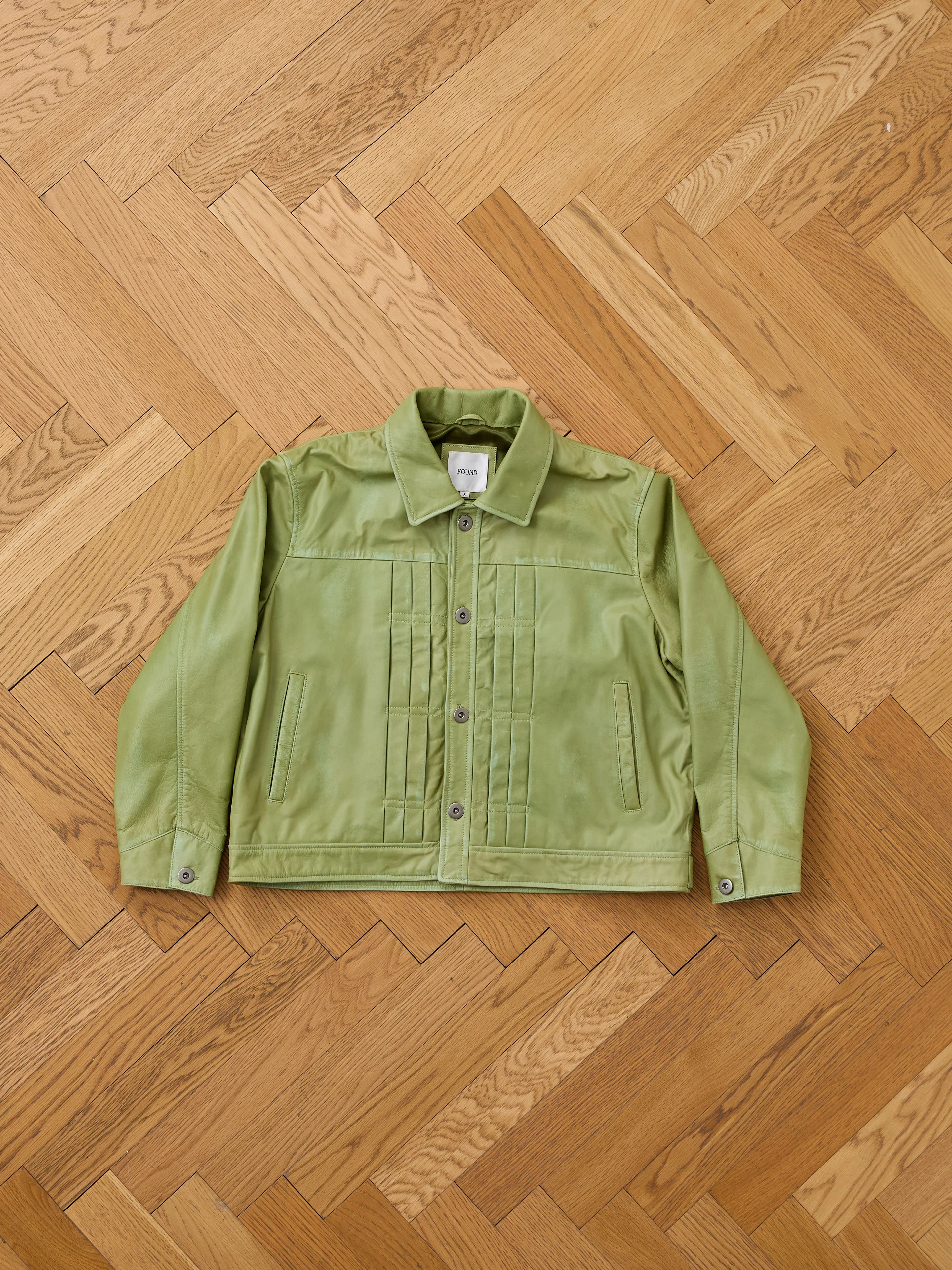 Trucker Leather Jacket - Image 5