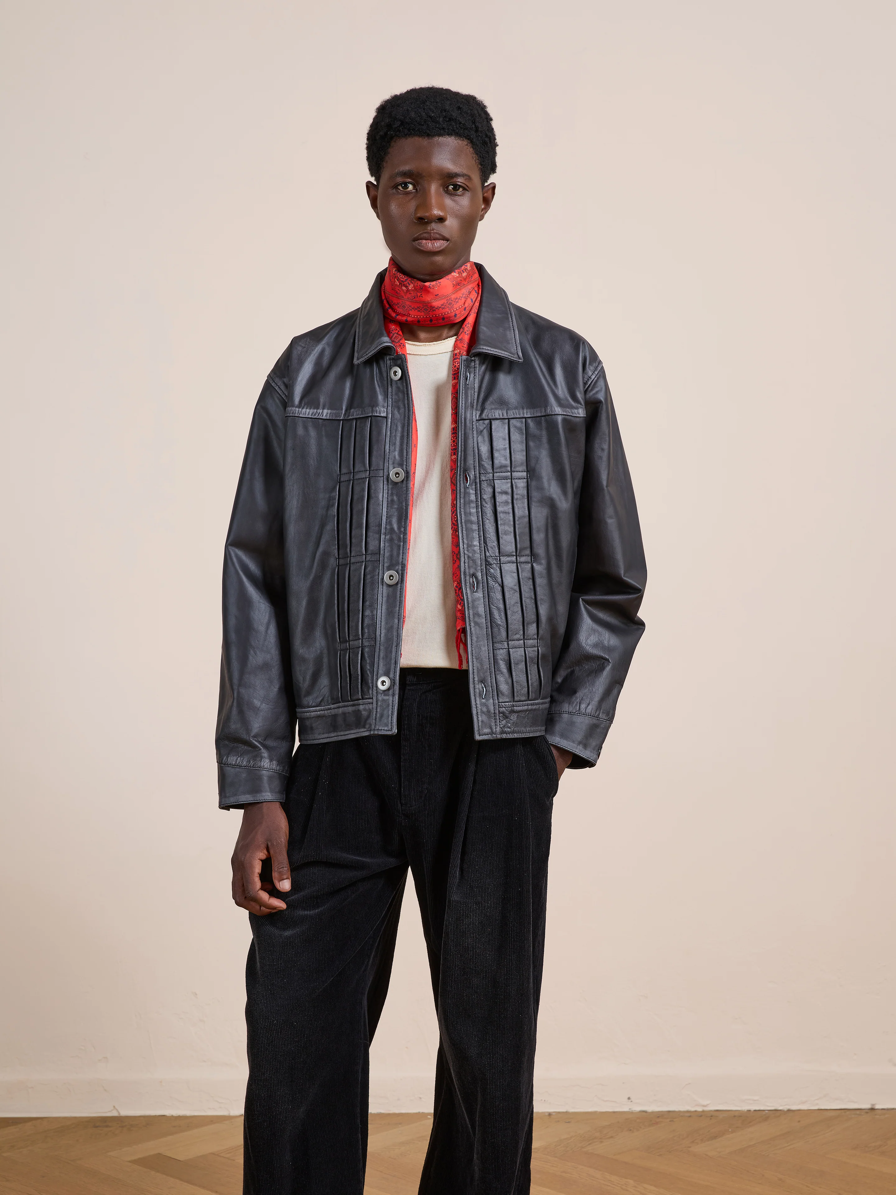 Trucker Leather Jacket - Image 17
