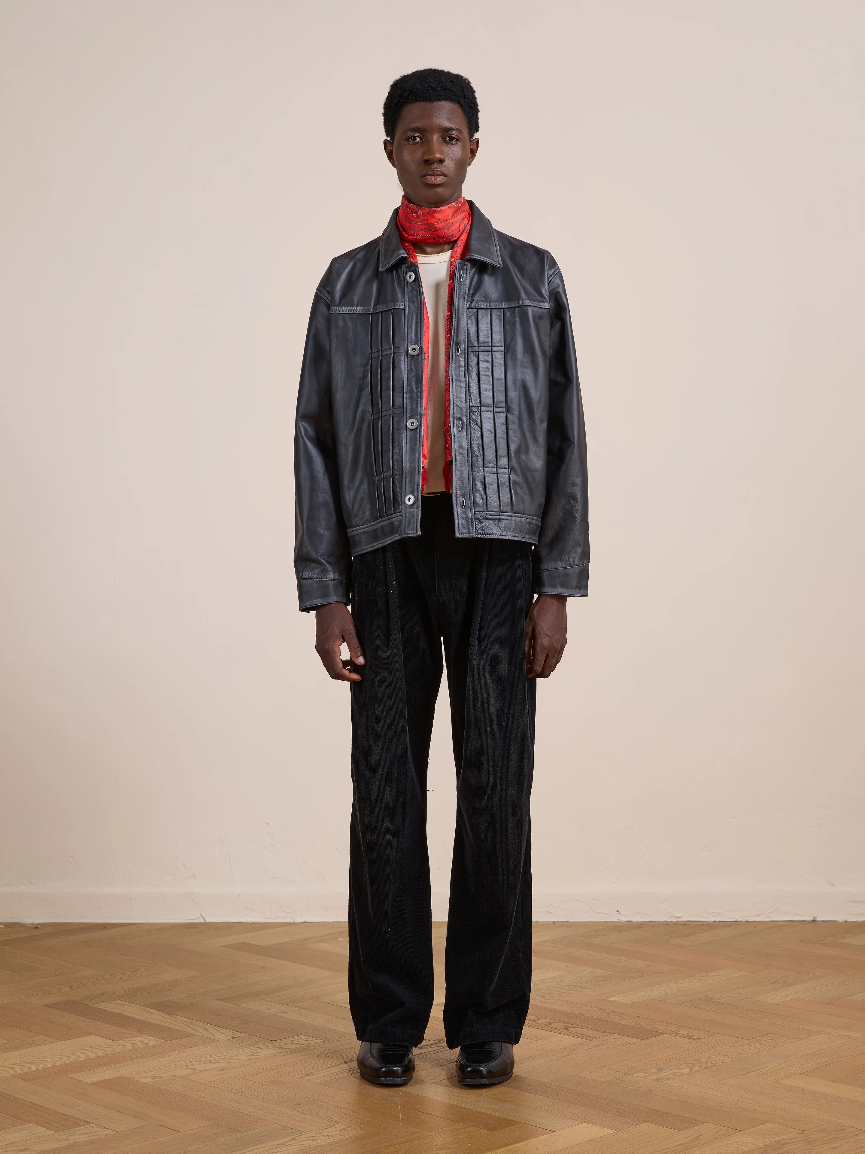 Trucker Leather Jacket - Image 18