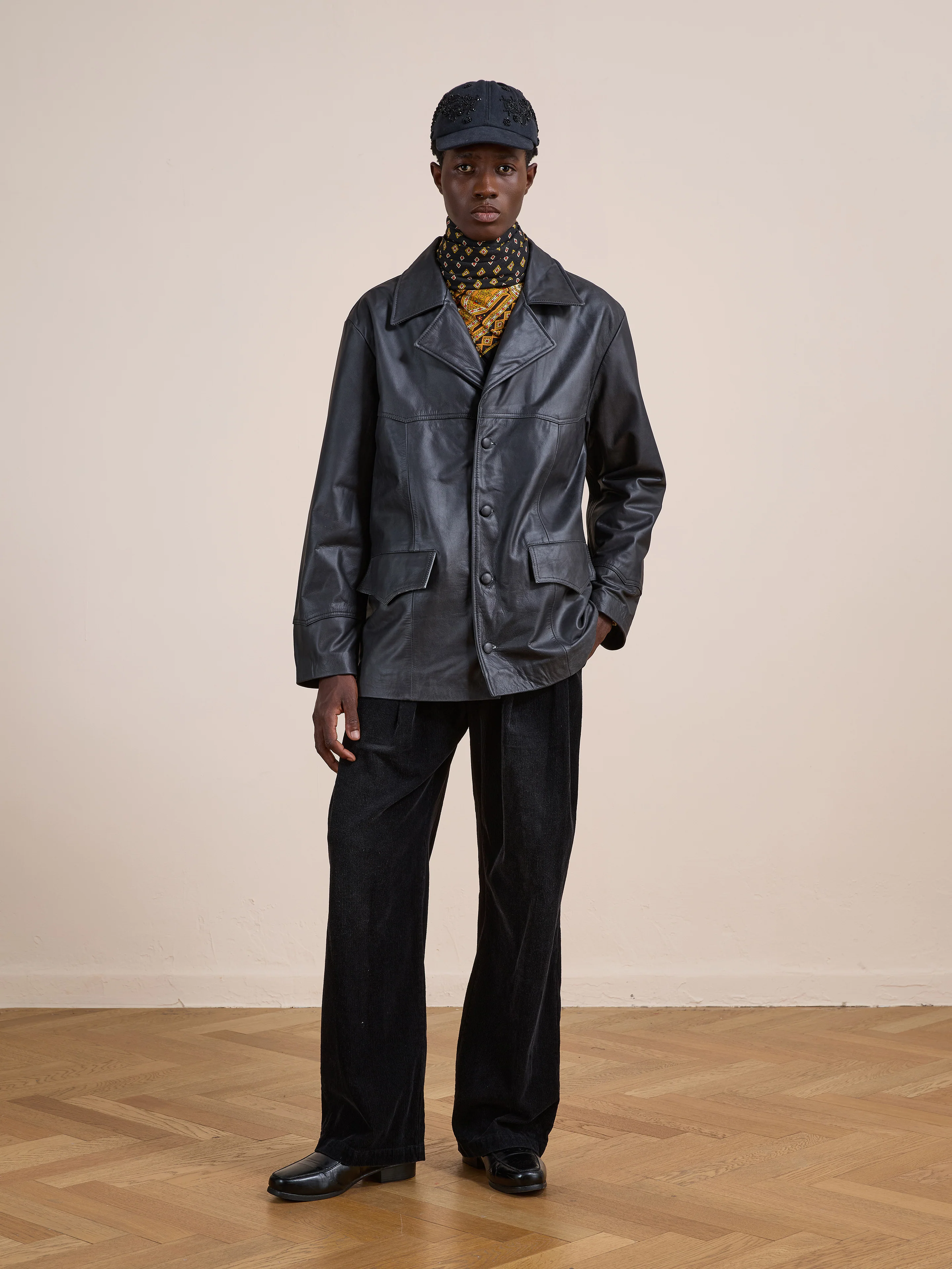 Western Oversized Leather Blazer - Image 14