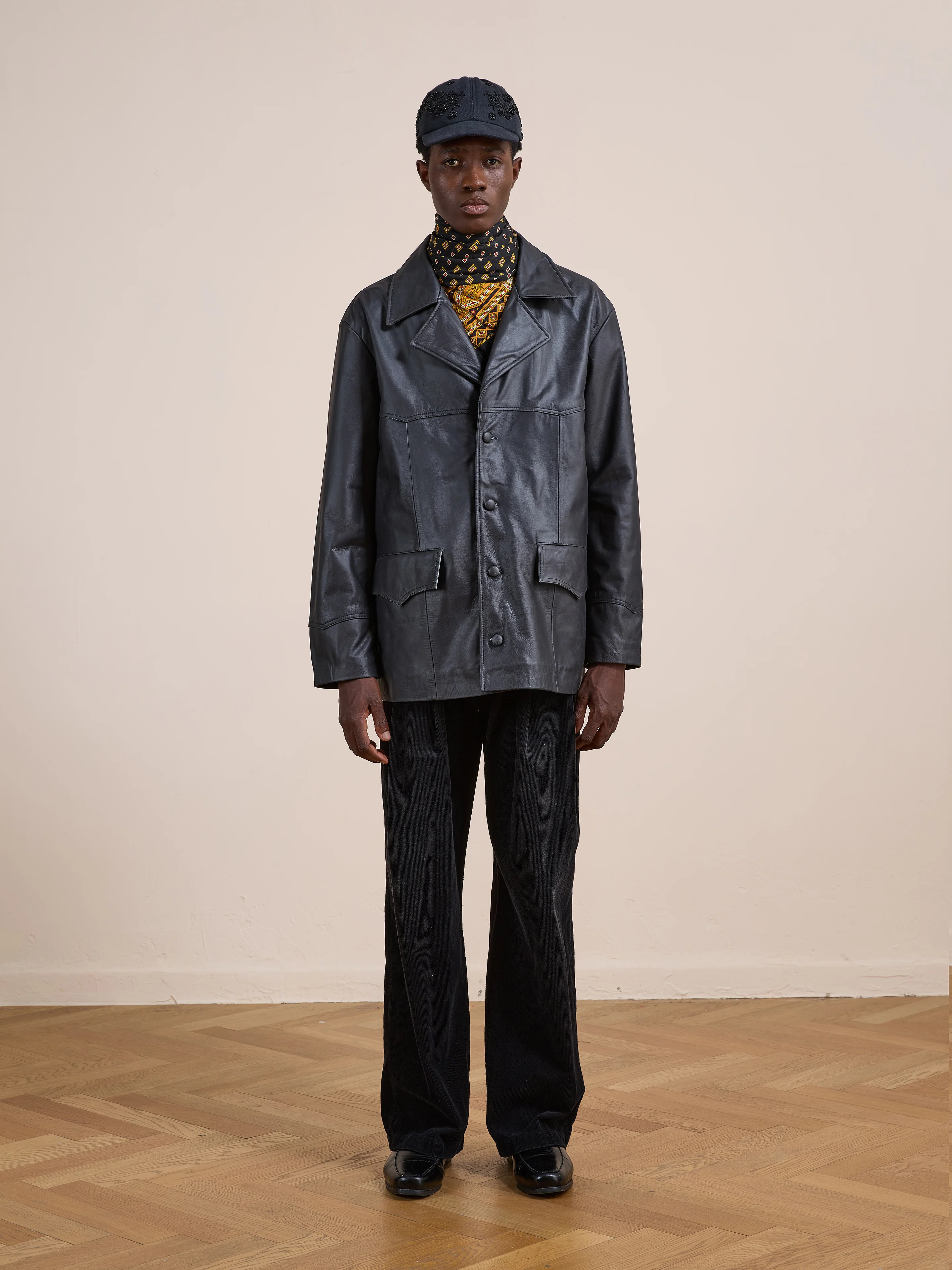 Western Oversized Leather Blazer - Image 16
