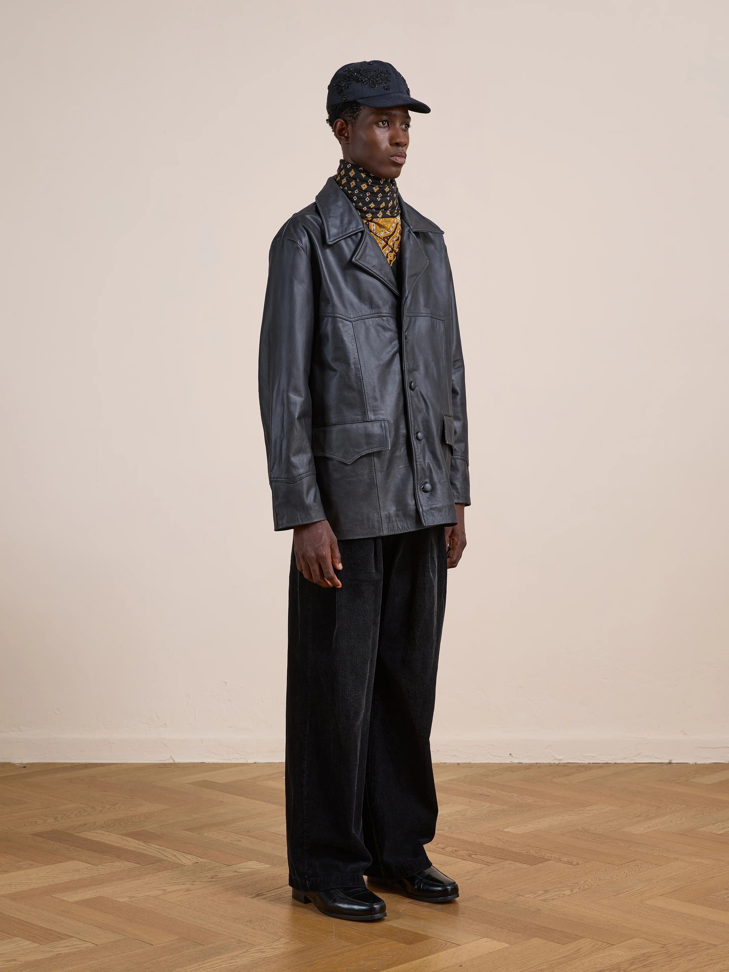 Western Oversized Leather Blazer - Image 19