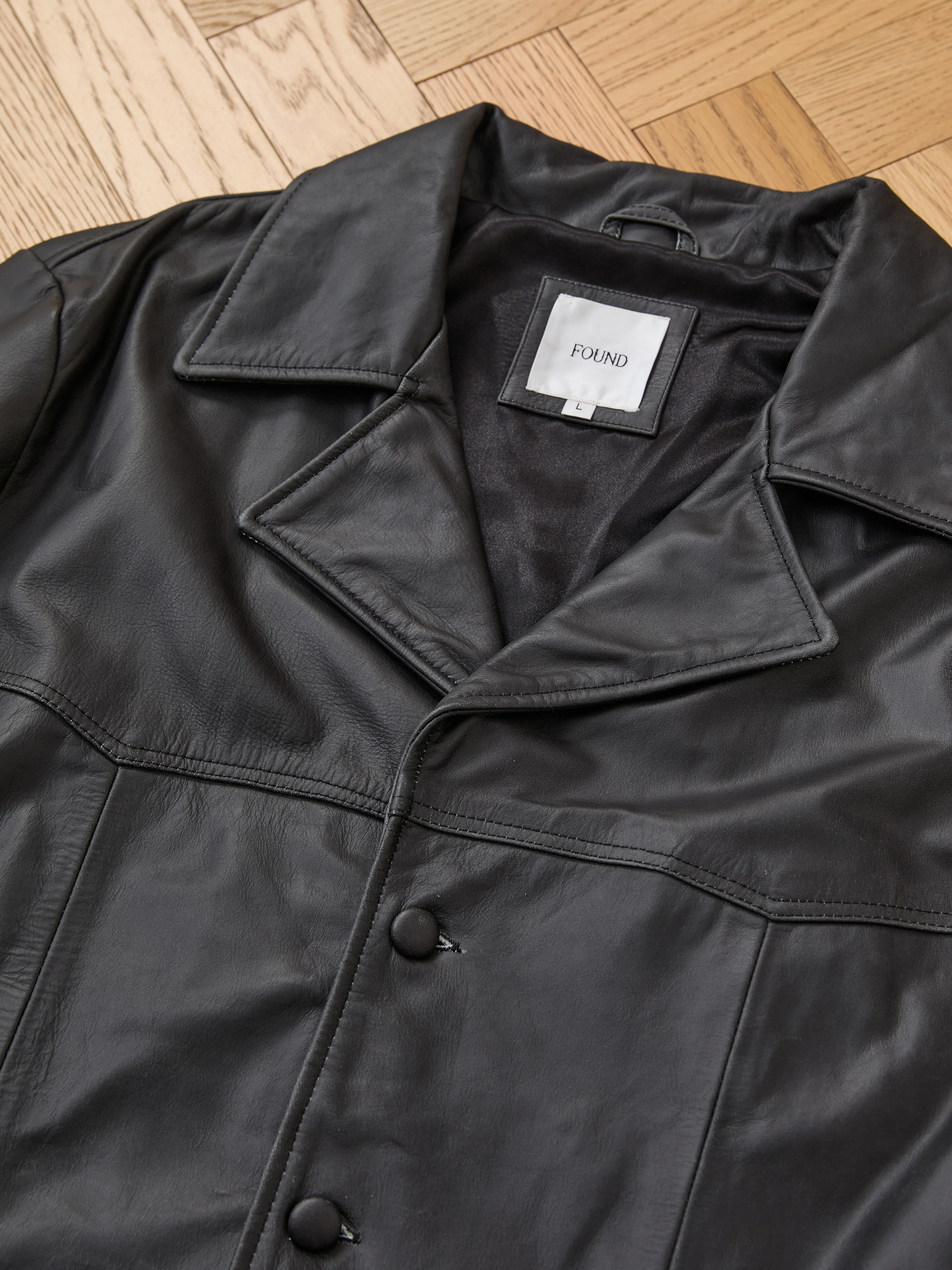 Western Oversized Leather Blazer - Image 6